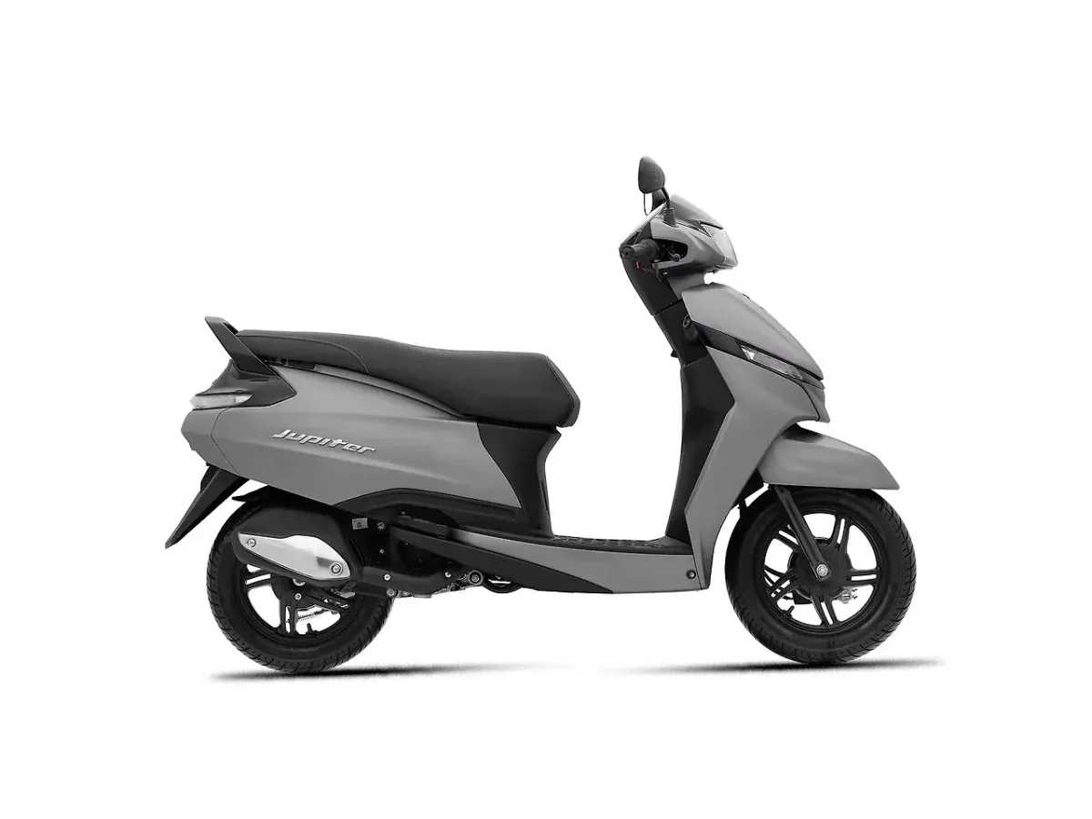 TVS Jupiter Titanium Grey Matte side view