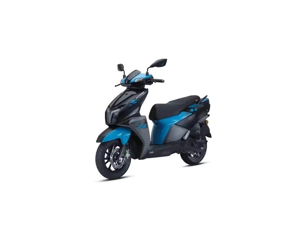 TVS Ntorq 125 Race Edition Marine Blue side profile