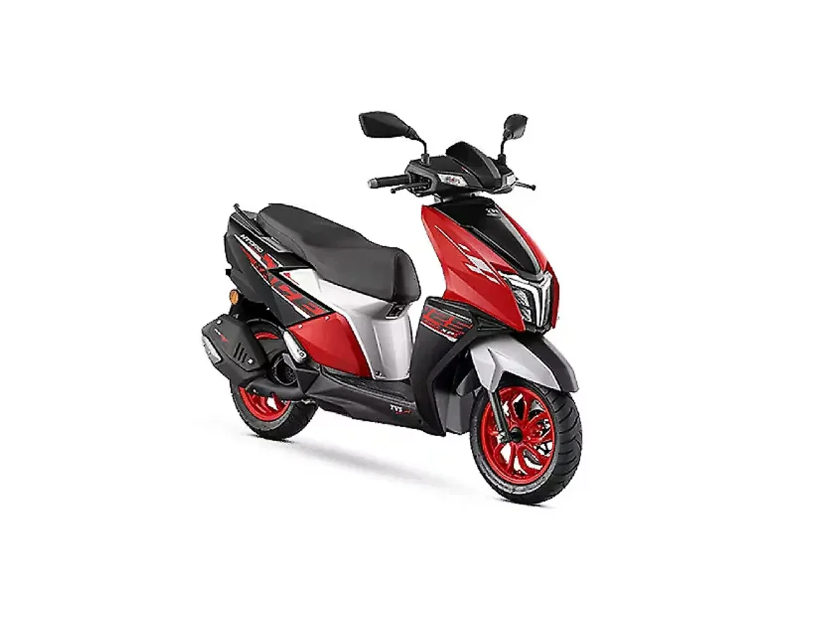 TVS Ntorq 125 Race Red Black side profile