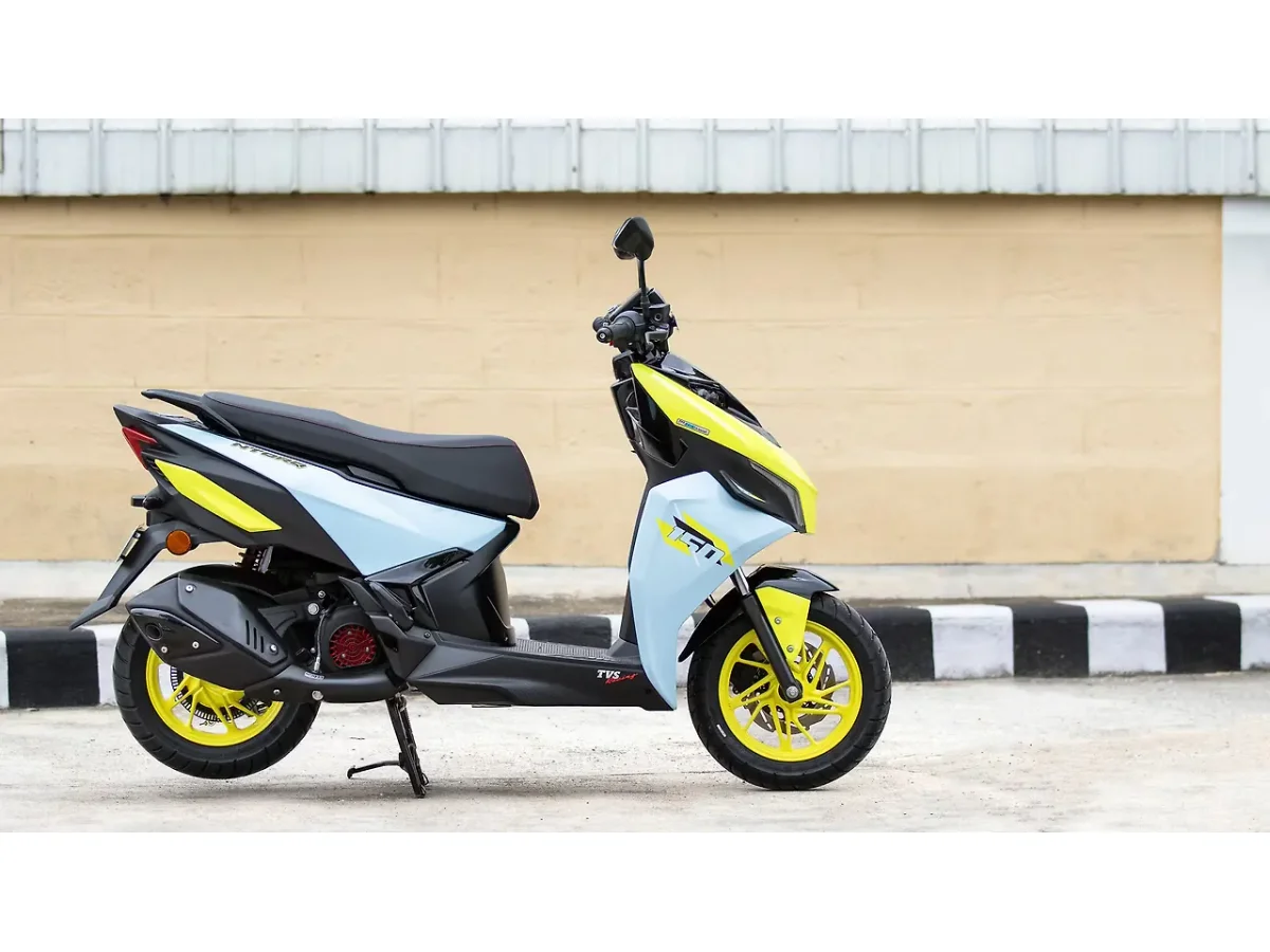 TVS Ntorq 150 viewed from the right side