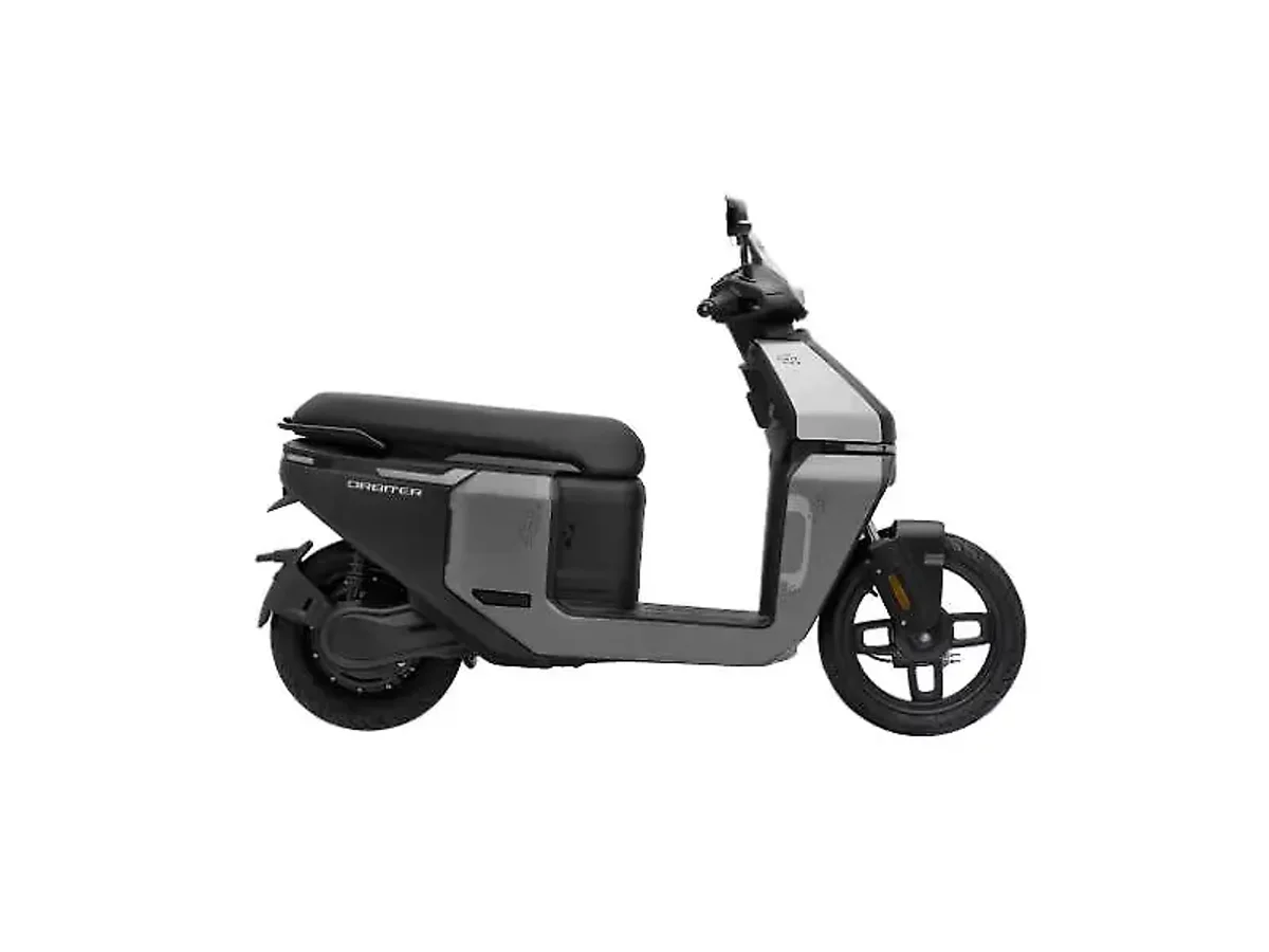 TVS Orbiter in Lunar Grey with a dark frame