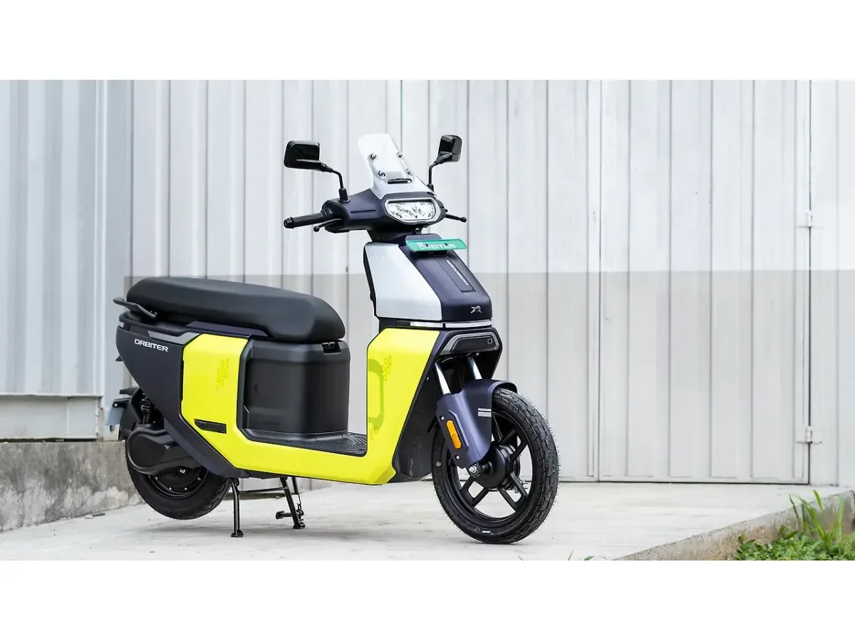 TVS Orbiter in a right front three-quarter view