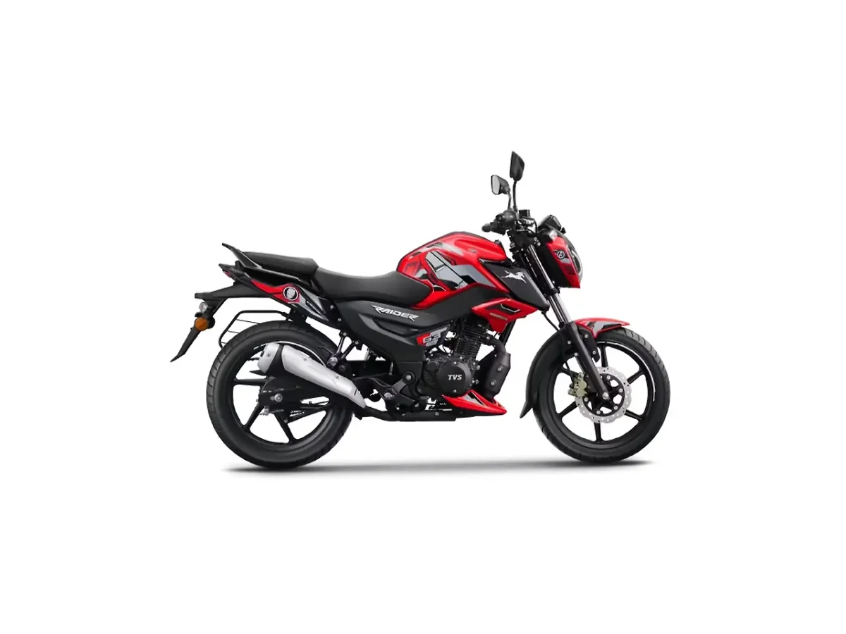 TVS Raider 125 in Iron Man side profile