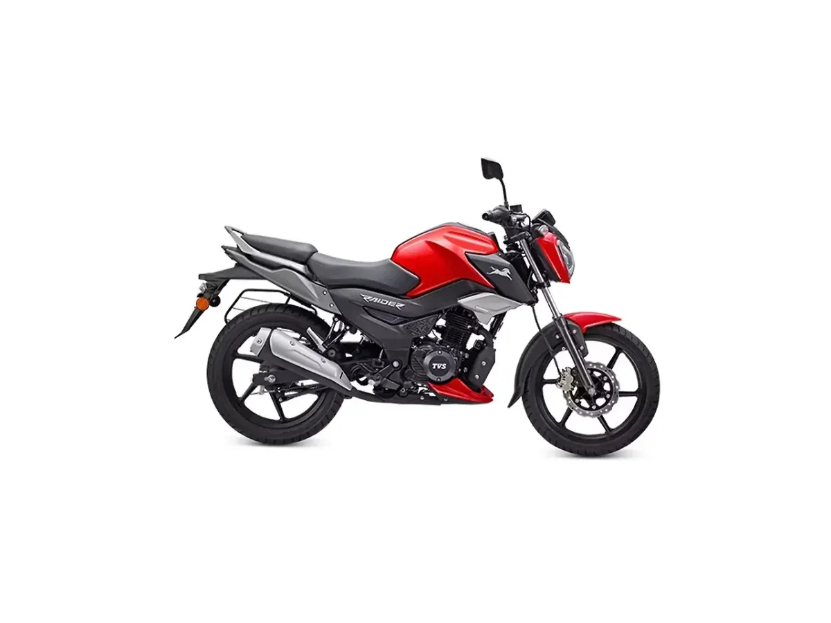 TVS Raider 125 in Striking Red single-tone finish
