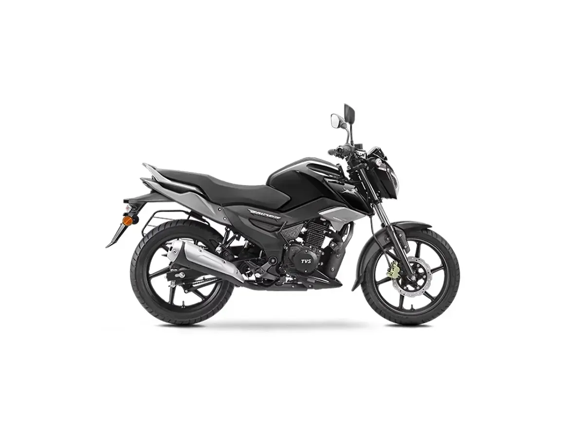 TVS Raider 125 in Wicked Black single-tone finish