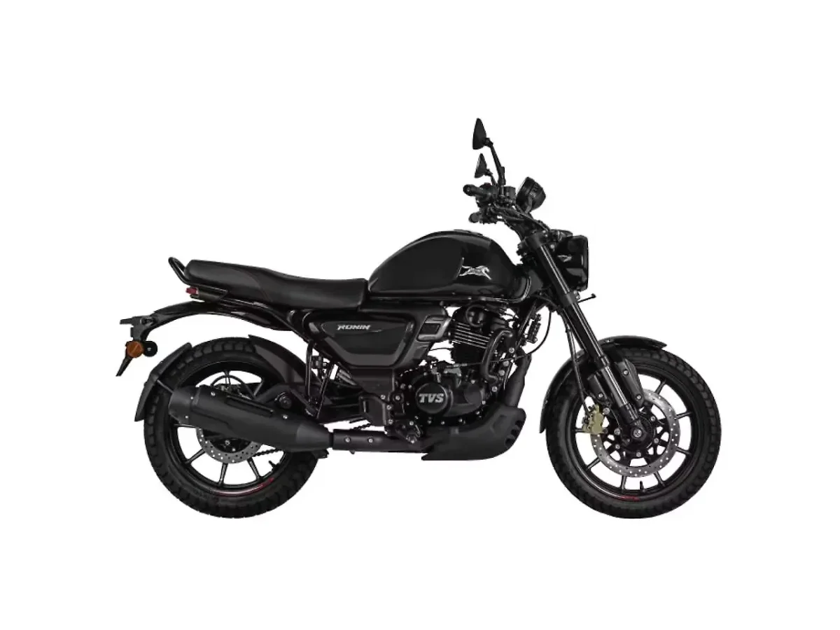 TVS Ronin in Lightning Black side profile