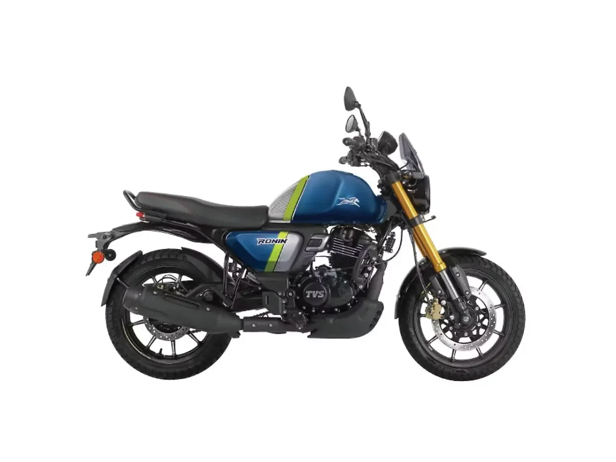 TVS Ronin in Midnight Blue side profile