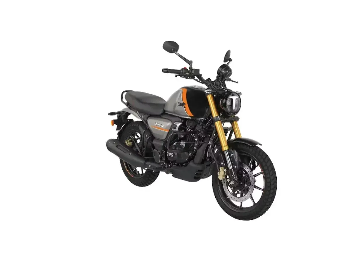 TVS Ronin in a right front three-quarter view