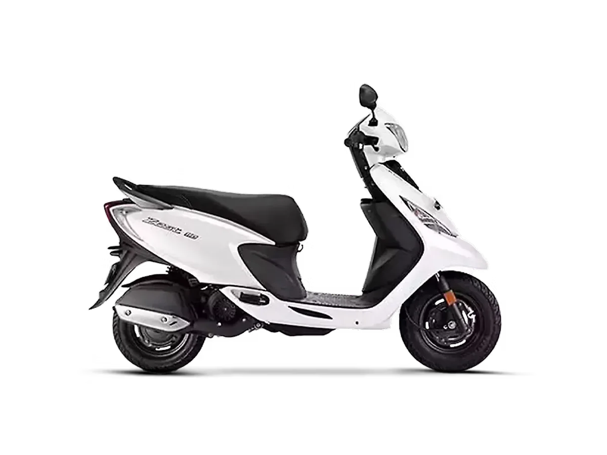 Right side view of the TVS Zest 110 scooter