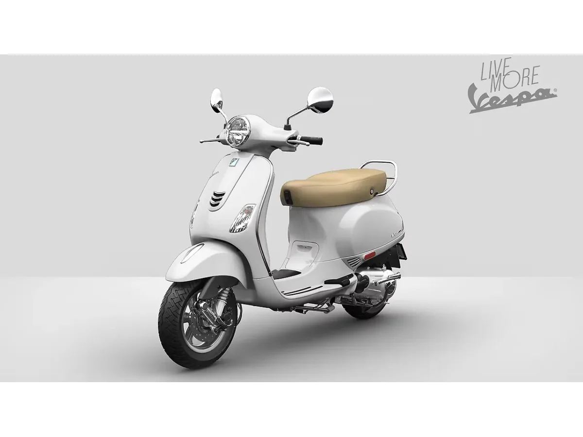 Vespa VXL 125 in white shown in side profile