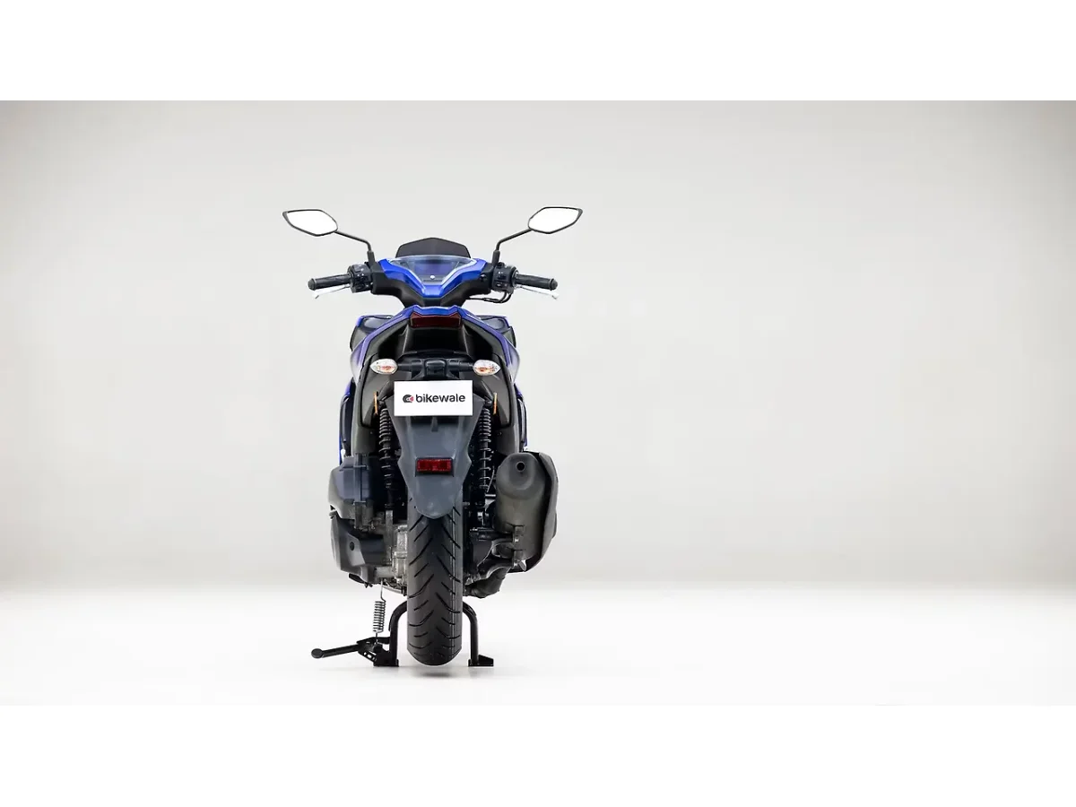 Rear view of the Yamaha Aerox 155 scooter
