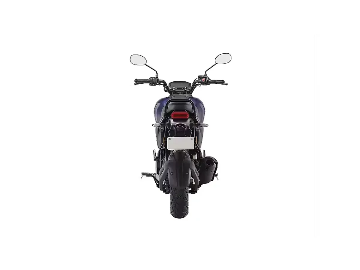 Rear view of the Yamaha FZ-X motorcycle