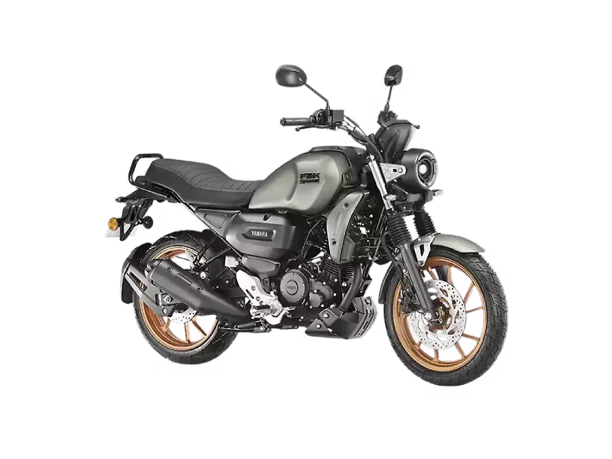 Yamaha FZ-X motorcycle in a right front three-quarter view