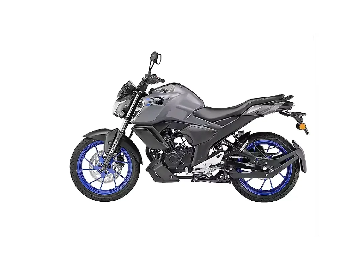 Left side view of the Yamaha FZS-FI V4 motorcycle