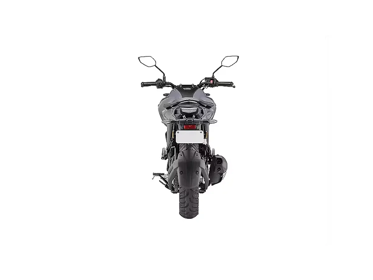 Rear view of the Yamaha FZS-FI V4 motorcycle