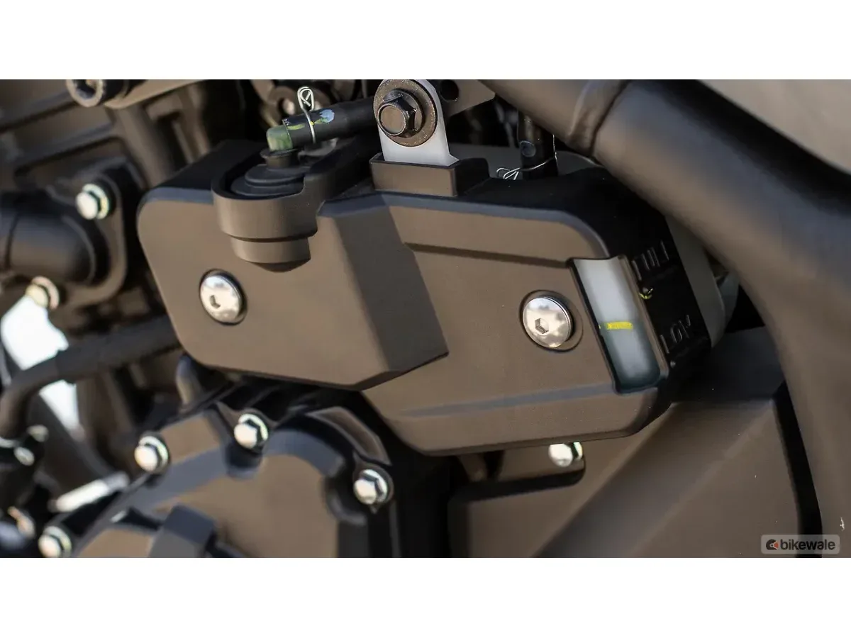 Yamaha MT-03 engine viewed from the left side