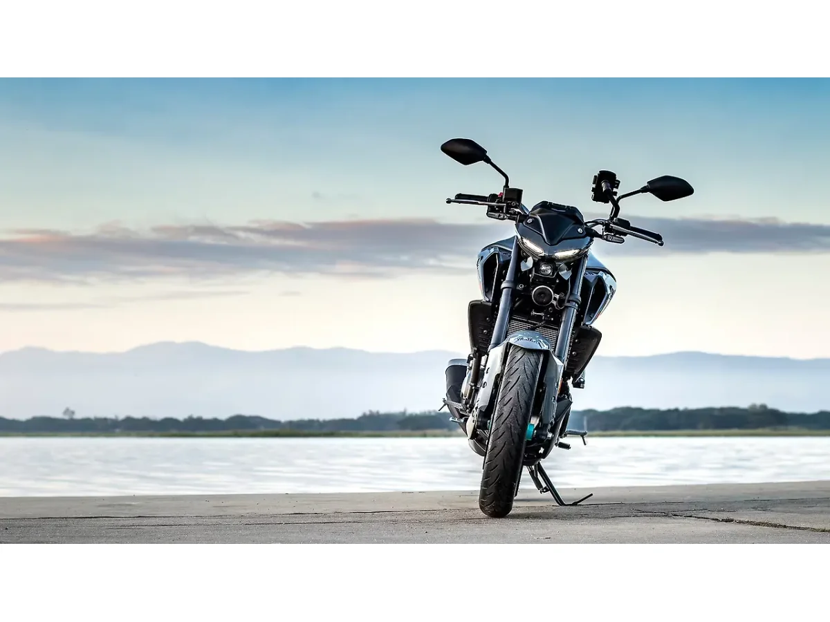 Front view of the Yamaha MT-03 motorcycle