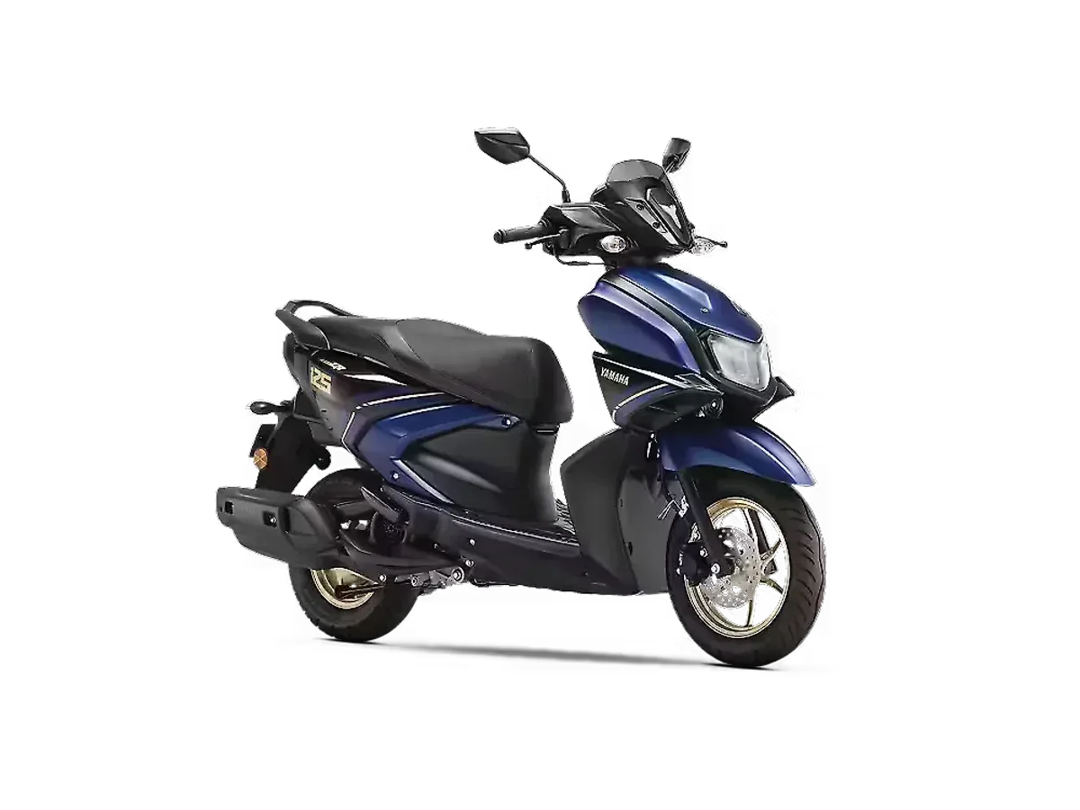 Yamaha Ray ZR 125 Dark Matte Blue side profile