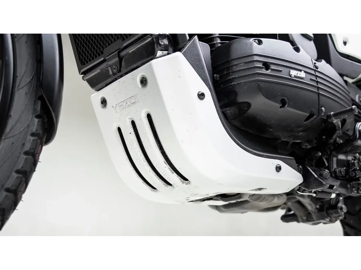 Yezdi Adventure bash plate and sump guard