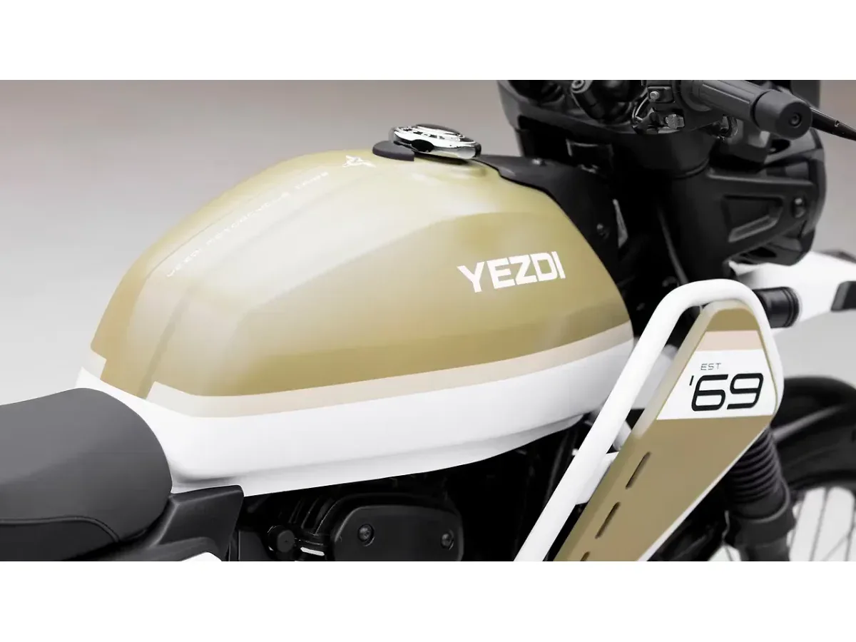 Yezdi Adventure fuel tank branding