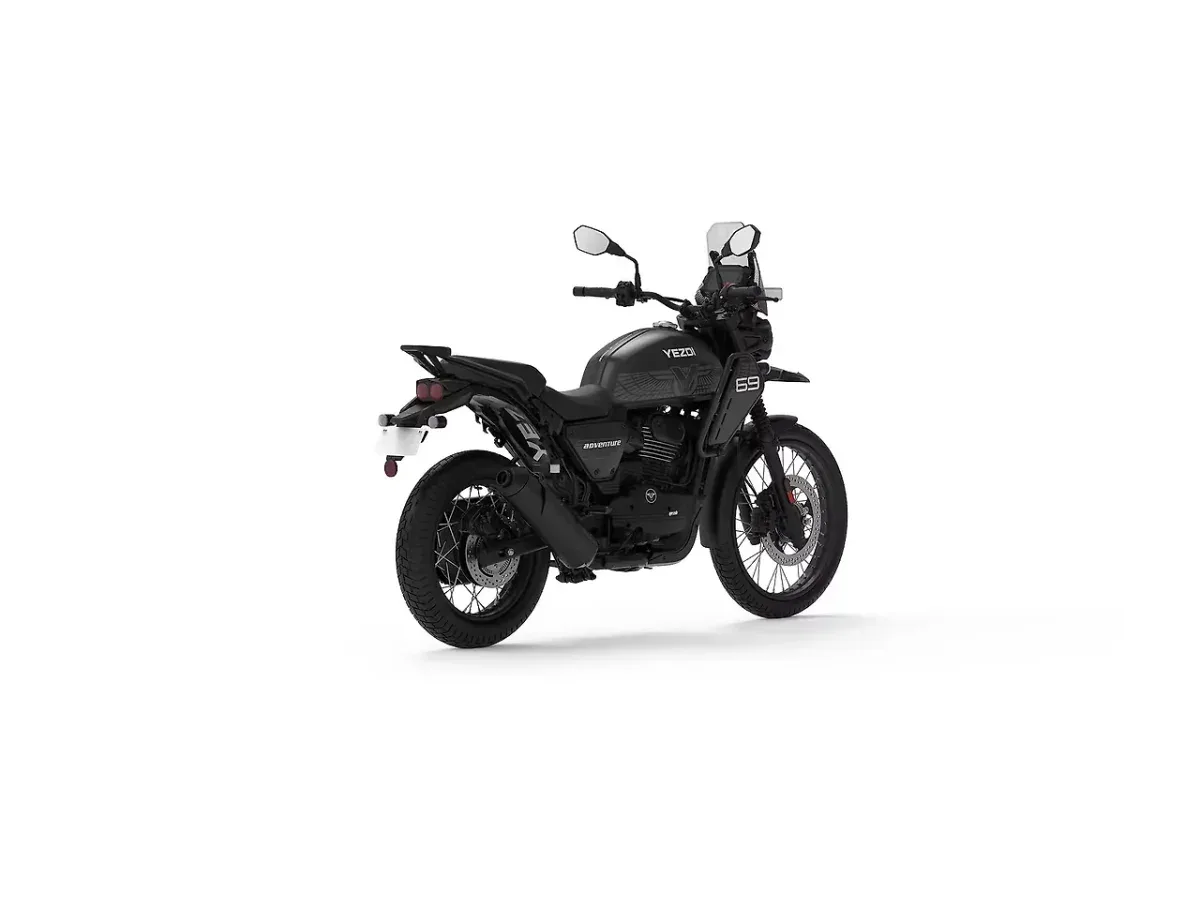 Yezdi Adventure right rear three-quarter view