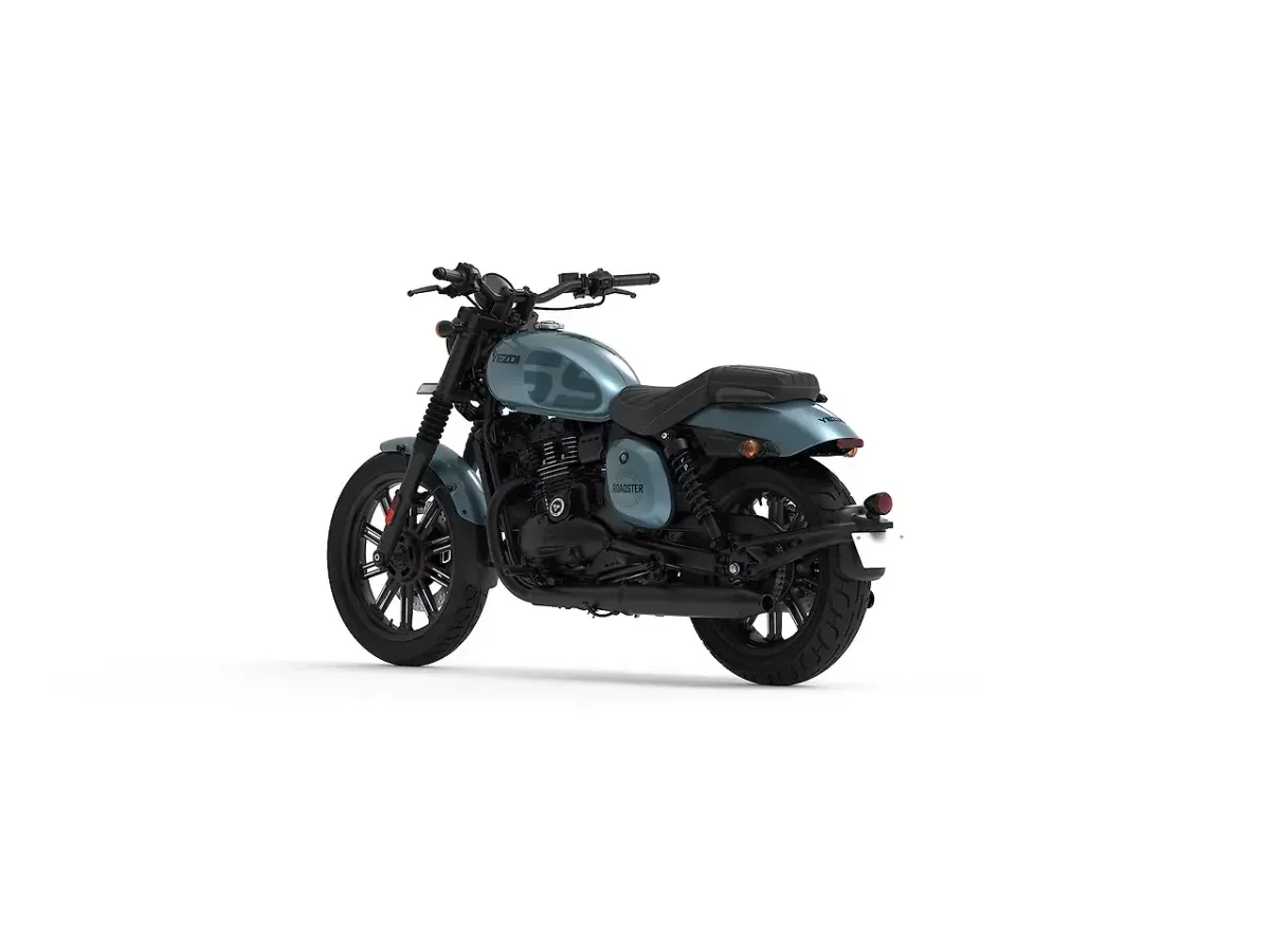Yezdi Roadster 2025 left rear three-quarter view
