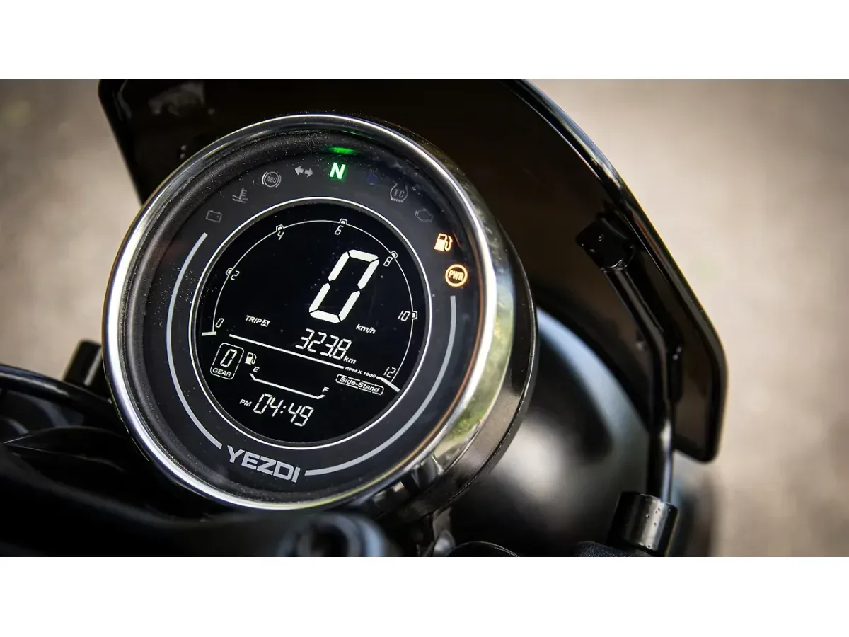 Yezdi Roadster digital instrument cluster