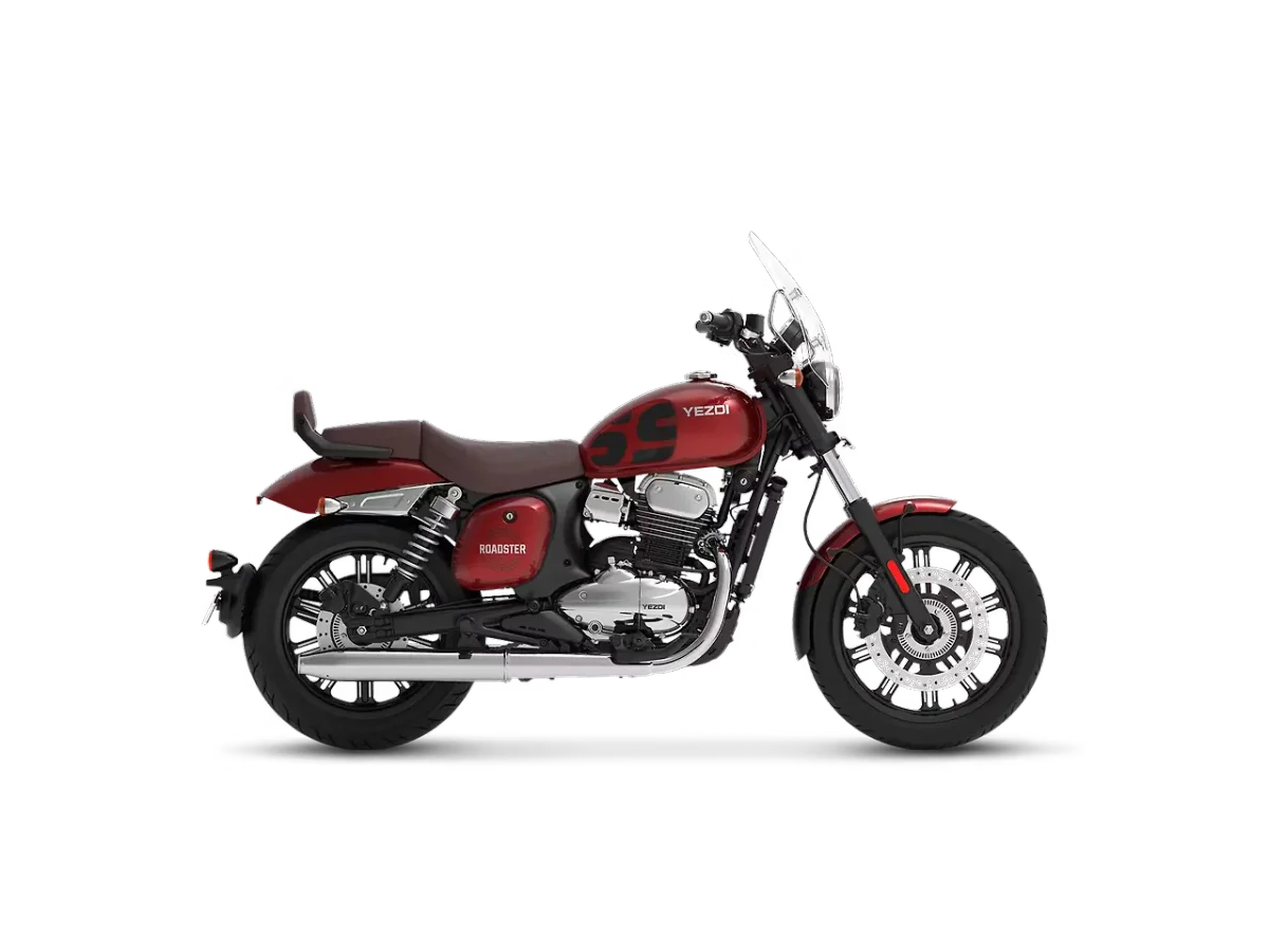Yezdi Roadster Red Wolf side profile