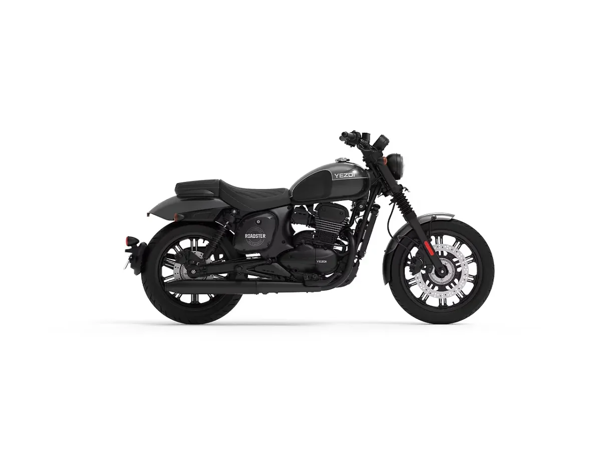 Yezdi Roadster Smoke Grey side profile