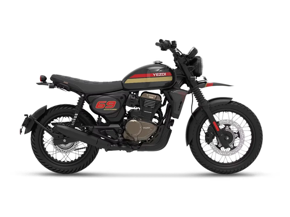 Yezdi Scrambler right side view