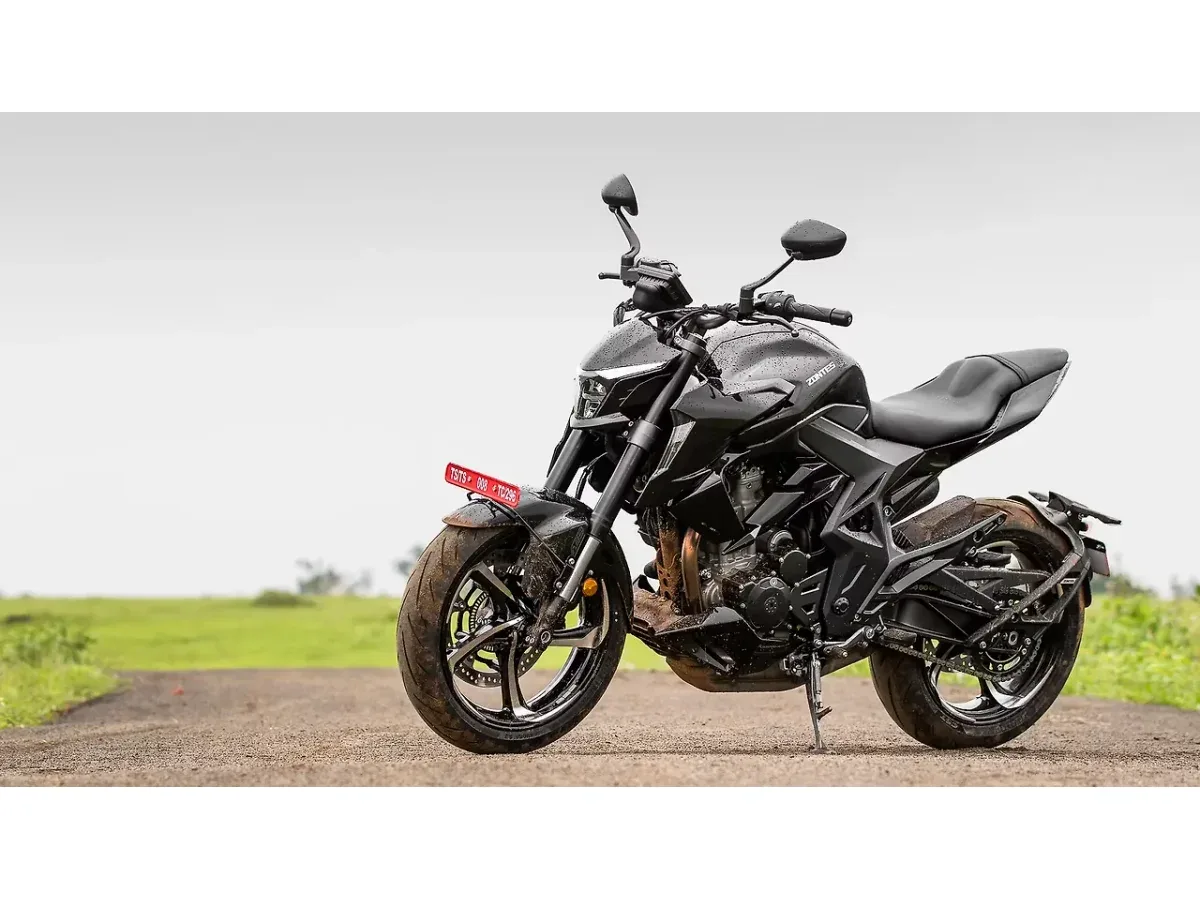 Zontes 350R left front three-quarter view